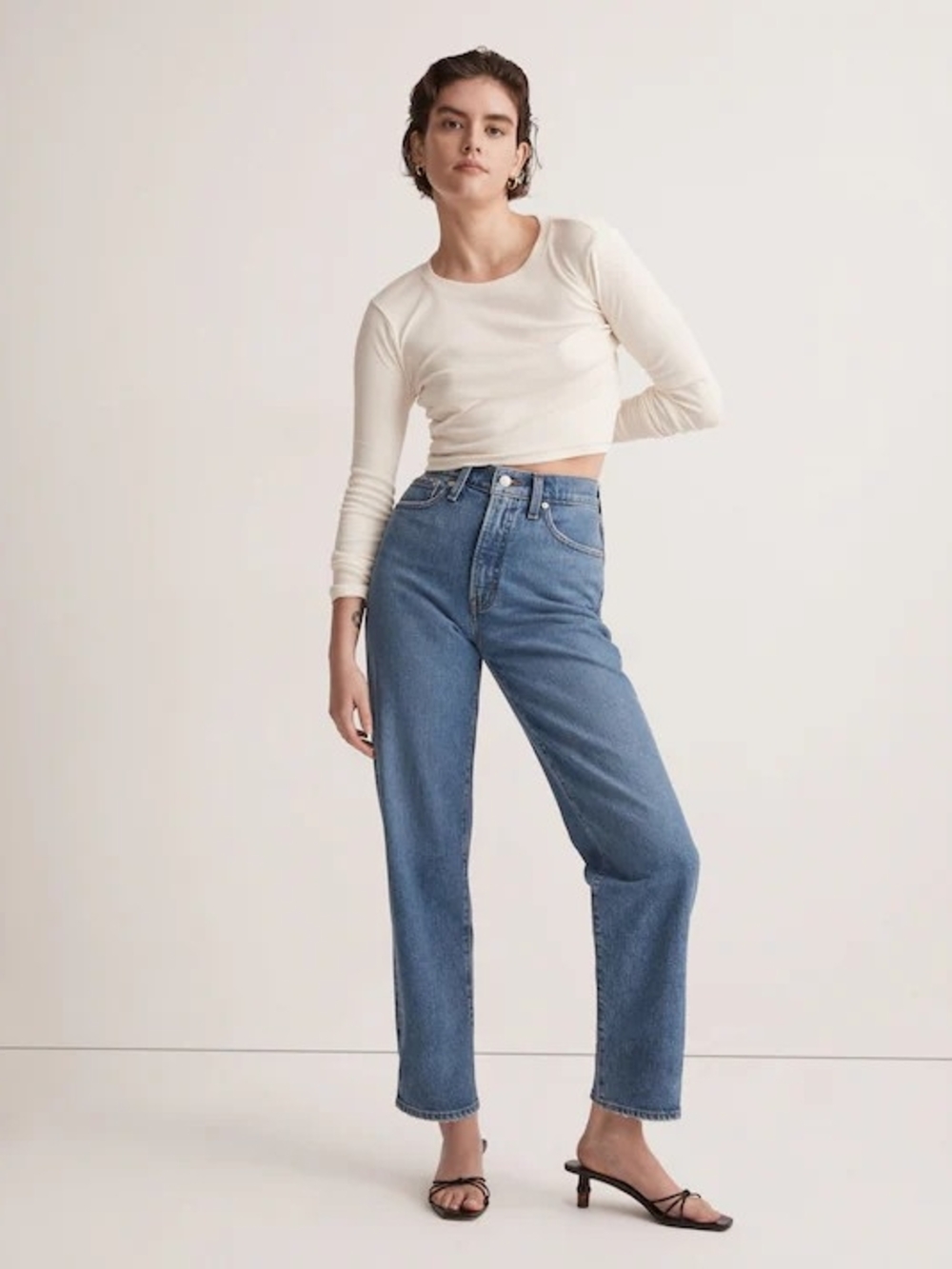 Madewell Perfect Vintage High-Rise Straight Leg Jeans